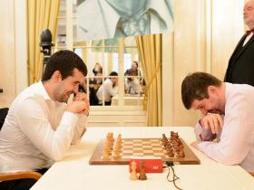 Nepomniachtchi almost always smiles. And Svidler is just as open for his jokes